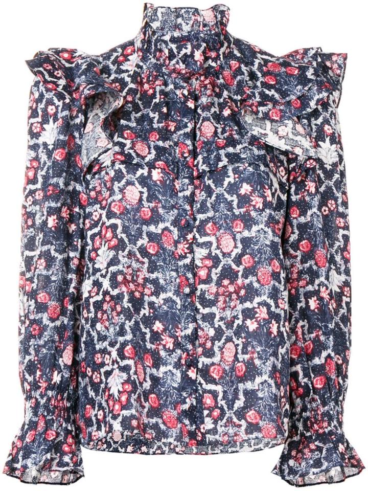 Isabel Marant Étoile Tedy Ruffled Blouse - Blue