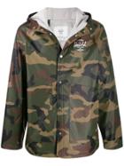 Herschel Supply Co. Camouflage Print Windbreaker Jacket - Green