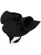 Gucci - Sculpted Felt Hat - Women - Rabbit Fur/polyester/spandex/elastane - M, Black, Rabbit Fur/polyester/spandex/elastane