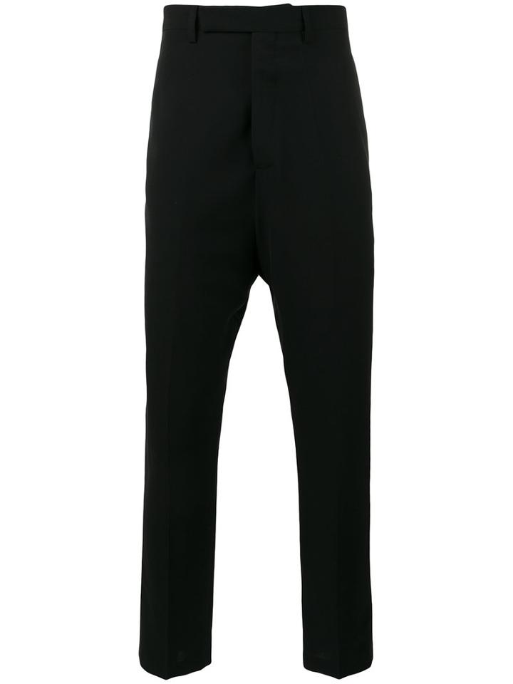 Rick Owens Astaire Trousers, Men's, Size: 50, Black, Cupro/viscose/wool
