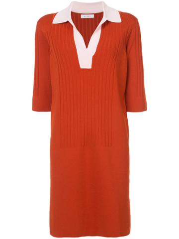 Sykes Shirt Collar Dress - Yellow & Orange