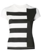 Rick Owens Drkshdw Striped T-shirt - White