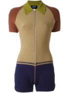 Jean Paul Gaultier Vintage Collared Romper, Size: 42