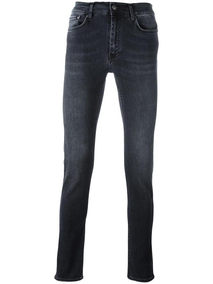 Blk Dnm Skinny Jeans, Men's, Size: 30, Grey, Cotton/polyester/spandex/elastane