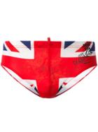 Dsquared2 - Union Jack Swimming Trunks - Men - Polyamide/spandex/elastane - 46, Red, Polyamide/spandex/elastane