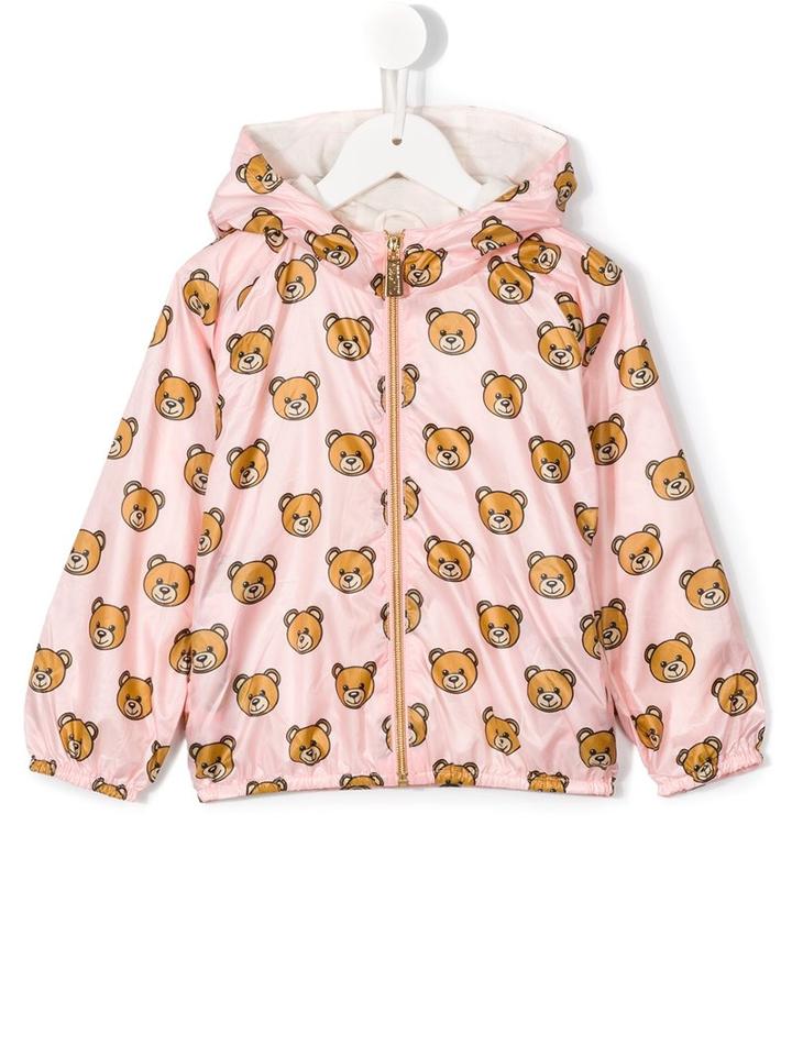 Moschino Kids - Teddy Bear Print Jacket - Kids - Cotton/polyester - 2 Yrs, Pink/purple