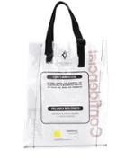 Marcelo Burlon County Of Milan Warning Tote Bag - Neutrals