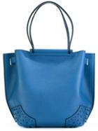 Tod's Classic Tote, Women's, Blue, Leather