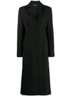 Kwaidan Editions Single Breasted Coat - Black