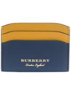 Burberry Two-tone Card Case - Blue