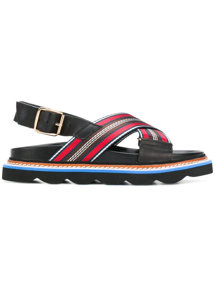 Essentiel Antwerp Paillotte Sandals - Brown
