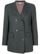Thom Browne Chalk Stripe Sport Coat - Grey