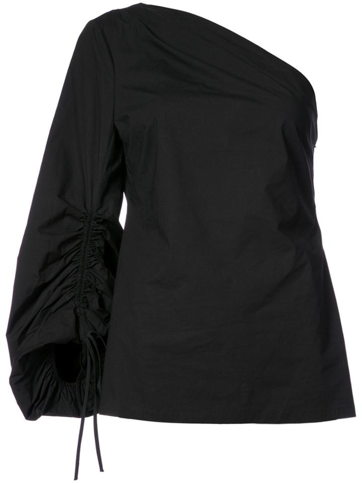 Natori One Shoulder Blouse - Black