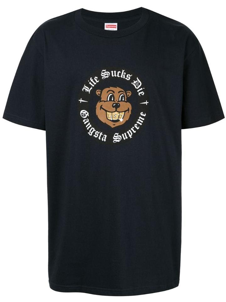 Supreme Life Sucks T-shirt - Black