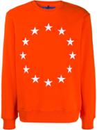 Études Embroidered Star-circle Sweater - Orange