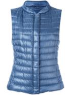 Herno Quilted Gilet, Women's, Size: 46, Blue, Polyamide/feather Down