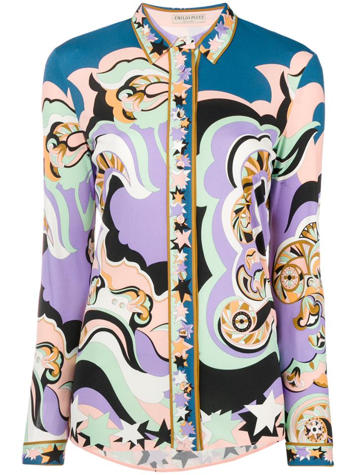 Emilio Pucci Printed Shirt - Pink & Purple