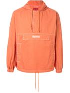 Supreme Contrast Stitch Pullover Jacket - Orange