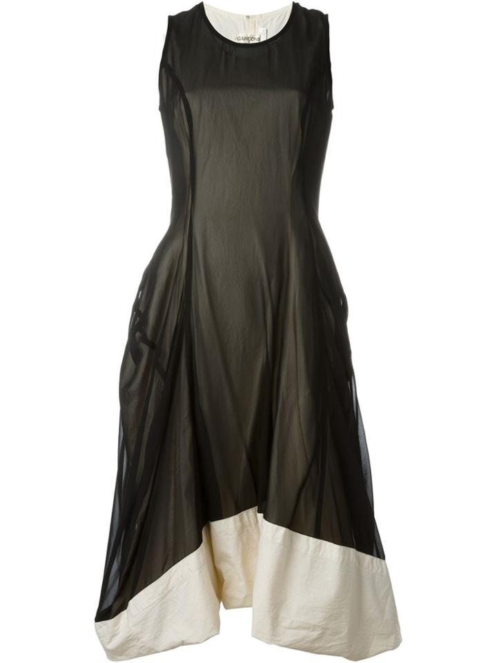 Comme Des Garçons Vintage Layered Chiffon Dress - Black