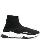 Balenciaga Speed Knitted Sneakers - Black