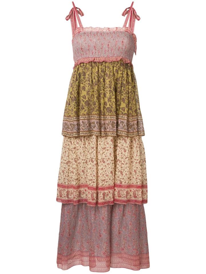 Zimmermann Print Tiered Dress