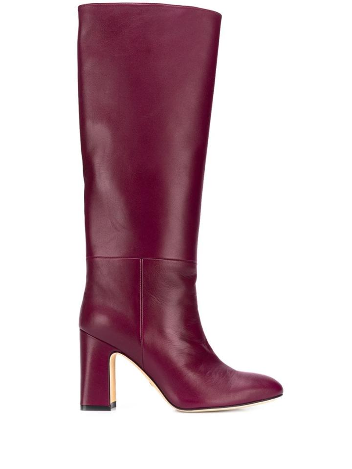 Stuart Weitzman Heeled Mid-calf Boots - Cranberry Dress Nappa