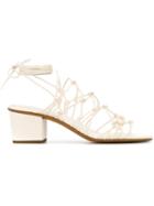 Chloé Jamie Strappy Sandals, Women's, Size: 36, White, Leather