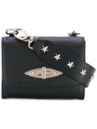 Red Valentino - Star Studded Shoulder Bag - Women - Calf Leather/metal - One Size, Black, Calf Leather/metal