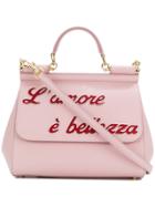 Dolce & Gabbana Sicily L'amore È Bellezza Tote Bag - Pink & Purple