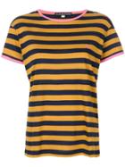 Alexa Chung Short Sleeved Stripe T-shirt - Yellow & Orange