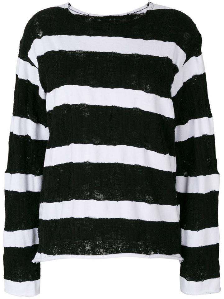 Rta Striped Jumper - Black