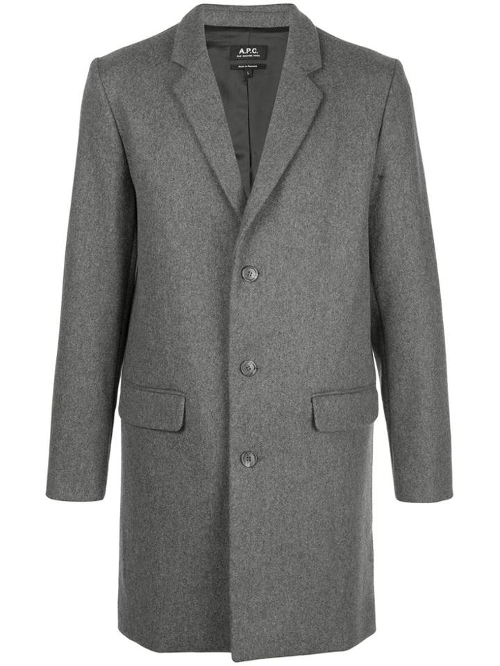 A.p.c. Tailored Boxy Fit Jacket - Grey
