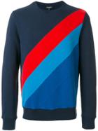 Ron Dorff Diagonal Lines Sweatshirt - Blue