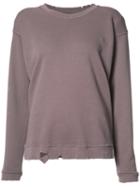 Rta Distressed Sweatshirt, Women's, Size: Xs, Pink/purple, Cotton