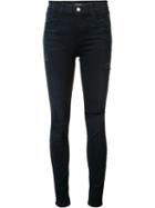 J Brand Destroyed Skinny Jeans, Women's, Size: 26, Blue, Cotton/polyurethane/spandex/elastane