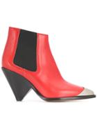 Isabel Marant Cowboy Ankle Boots - Red