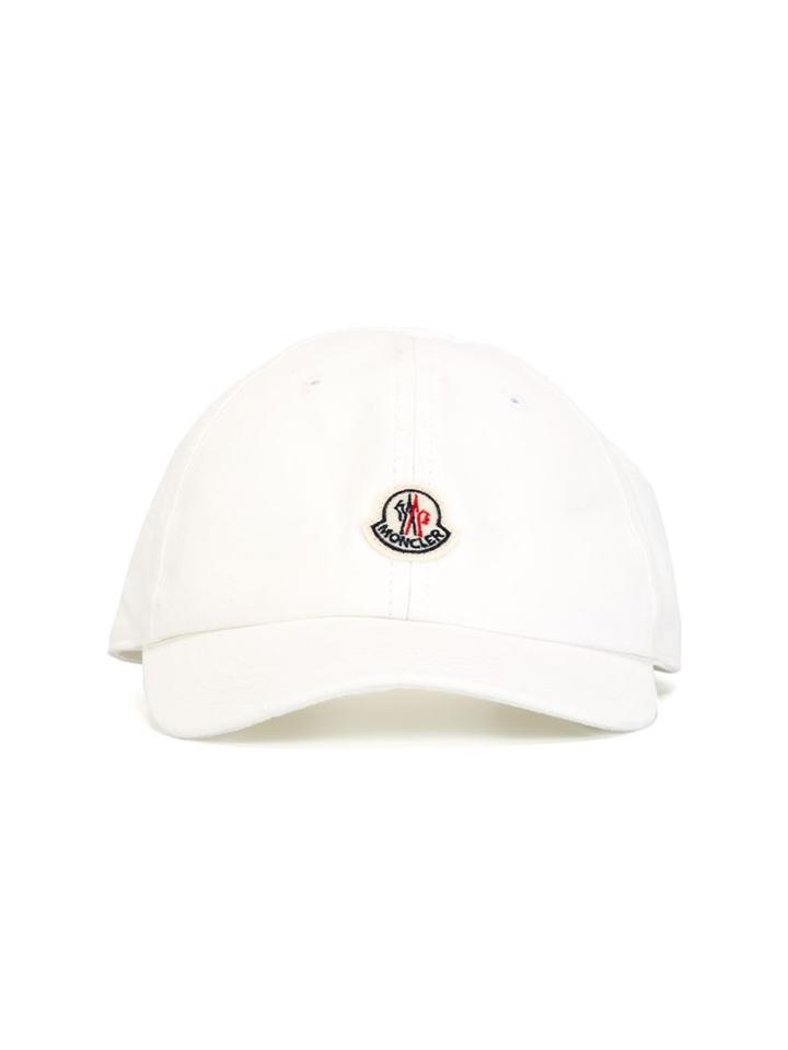 Moncler Kids Classic Baseball Cap, Boy's, Size: 52 Cm, White