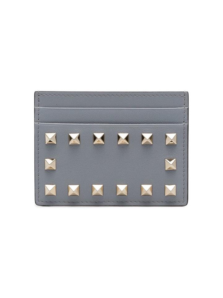 Valentino Rockstud Cardholder - Blue