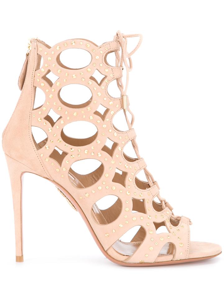 Aquazzura Begum Sandals - Nude & Neutrals