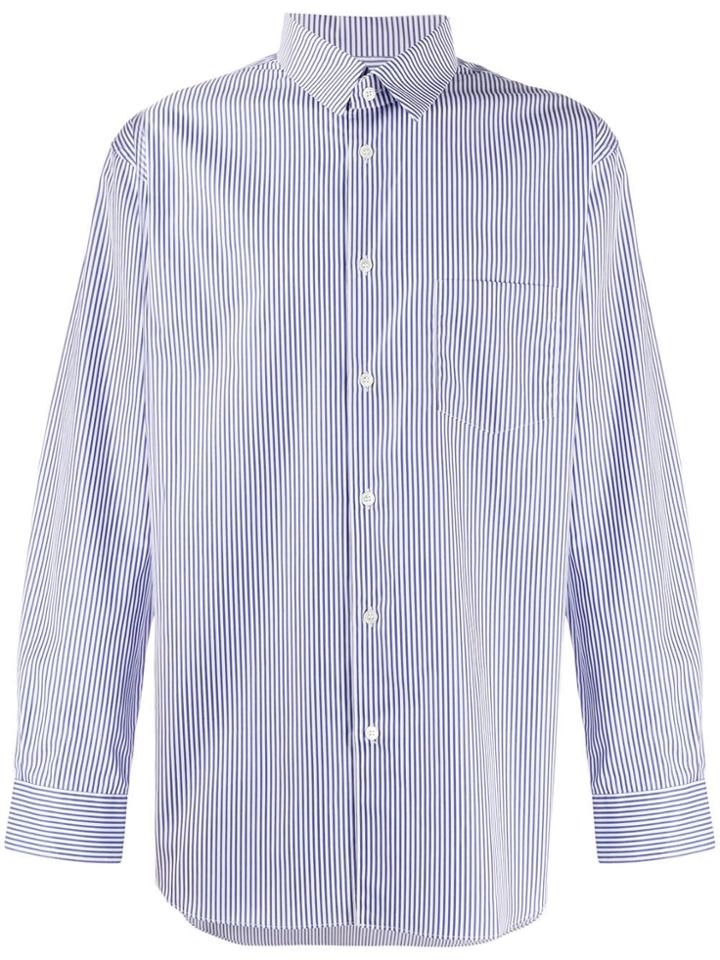 Comme Des Garçons Striped Shirt - Blue
