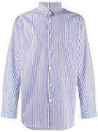 Comme Des Garçons Striped Shirt - Blue