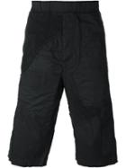 Alexandre Plokhov - Panelled Shorts - Men - Cotton/spandex/elastane - 50, Black, Cotton/spandex/elastane
