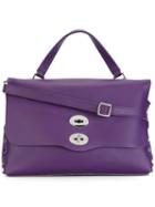 Zanellato Large 'postina' Bag, Women's, Pink/purple, Leather