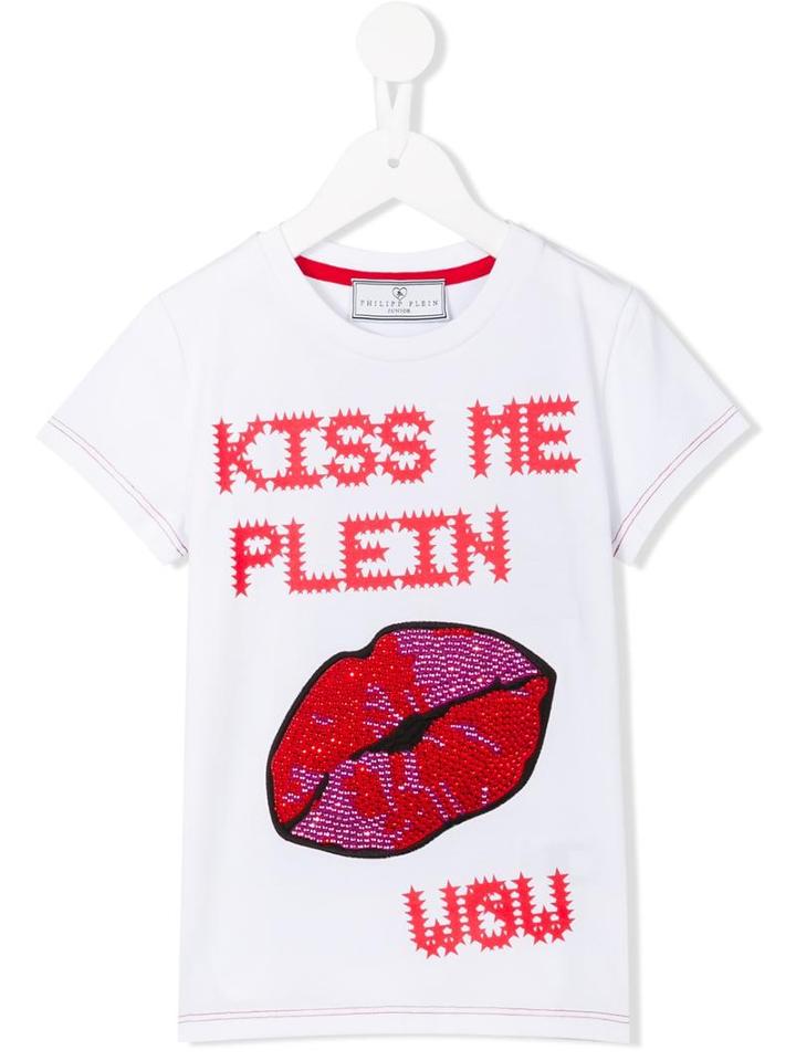 Philipp Plein Kids 'arctic' T-shirt, Girl's, Size: 8 Yrs, White