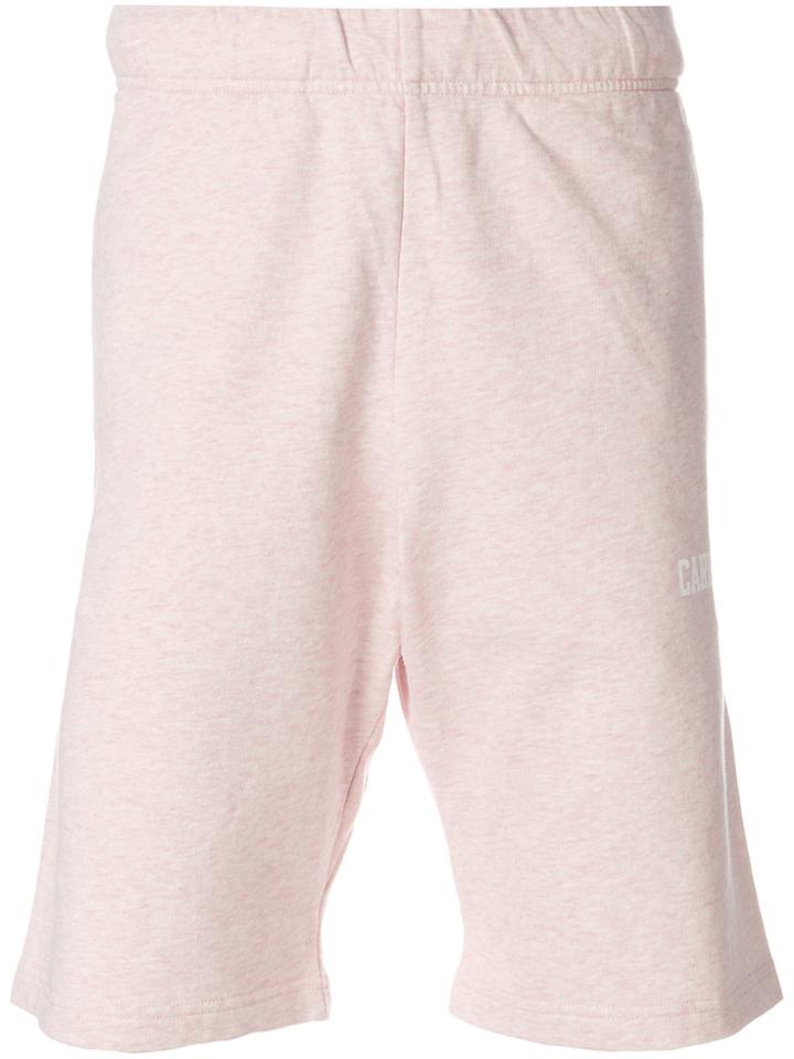 Carhartt Logo Print College Sweat Shorts - Pink & Purple