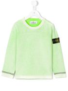 Stone Island Kids Washed Sweatshirt, Size: 10 Yrs, Green