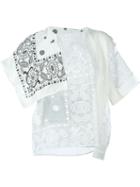 Sacai Paisley Draped Blouse