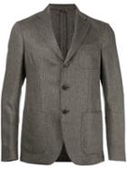 Etro Patterned Blazer, Men's, Size: 54, Brown, Silk/cupro