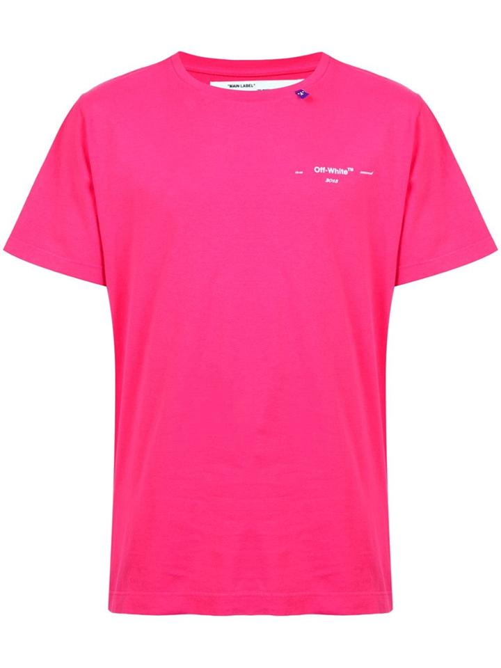 Off-white Logo Print T-shirt - Pink & Purple