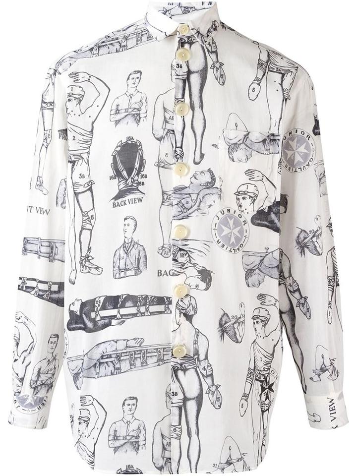 Jean Paul Gaultier Vintage 'first Aid' Printed Shirt